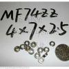 1pc MF74ZZ 4x7x2.5 Flanged 4*7*2.5 mm MF74Z Miniature Ball Radial Bearing MF74 Z #1 small image
