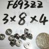 1pc F693ZZ 3x8x4 Flanged 3*8*4 mm F693Z Miniature Ball Radial Bearing F693 ZZ 2Z #1 small image