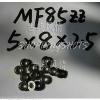 1) MF85 5X8X2.5 Flanged 5*8*2.5 mm bearings Miniature Ball Radial Bearing MF85ZZ