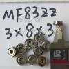 1pcs MF83 3X8X3 Flanged 3*8*3 mm bearings Miniature Ball Radial Bearing MF83ZZ
