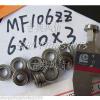 1 pcs MF106 6X10X3 Flanged 6*10*3 bearings Miniature Ball Radial Bearing MF106ZZ