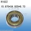 1pcs R10 ZZ 5/8&#034; x 1 3/8&#034; x 11/32&#034; inch Bearing Miniature Ball Radial Bearings #1 small image