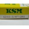 KSM 6203-3/4-2RS Radial Ball Bearing 3/4&#034; Bore ! NEW ! #2 small image