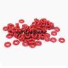 13mm Outside Diameter 2.4mm Thickness Red O Ring Oil Seals Gaskets 50pcs