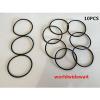 10Pcs 49mm OD 3.5mm Thickness Black Rubber O Rings Oil Seal #1 small image