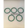 80mm Outer Dia 3.5mm Thick Flexible Fluorine Rubber O Ring Oil Seal Green 5pcs