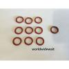 10PCS Red Silicone O Ring Oil Seal 15mm OD x 2.4mm Thick #1 small image