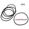 5Pcs 185mm Outside Dia 3.1mm Thickness Filter Rubber O Ring Oil Seal Black