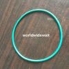 1PC 285mm OD 3.1mm Thick Industial Green Fluorine Rubber O Ring Oil Seal #1 small image