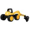 Durable Excavator Toy Fun To Play Black And Yellow Excavation Car Removable Arm