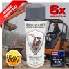 6x IRON GARD Spray Paint HITACHI GREY Excavator Dozer Loader Bucket Attachment