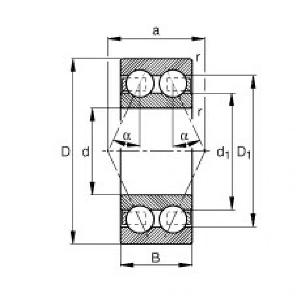 FAG Angular contact ball bearings - 3002-B-TVH #1 image