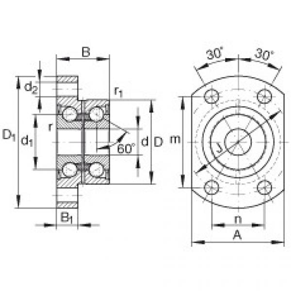FAG Angular contact ball bearing units - ZKLFA1263-2RS #1 image
