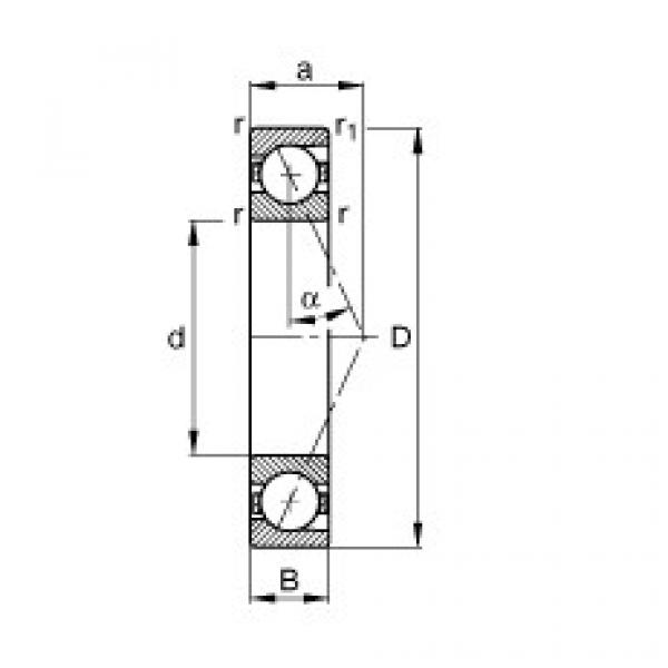 FAG Spindle bearings - B7004-E-T-P4S #1 image