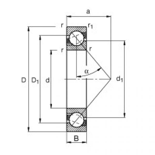 FAG Angular contact ball bearings - 7206-B-XL-TVP #1 image