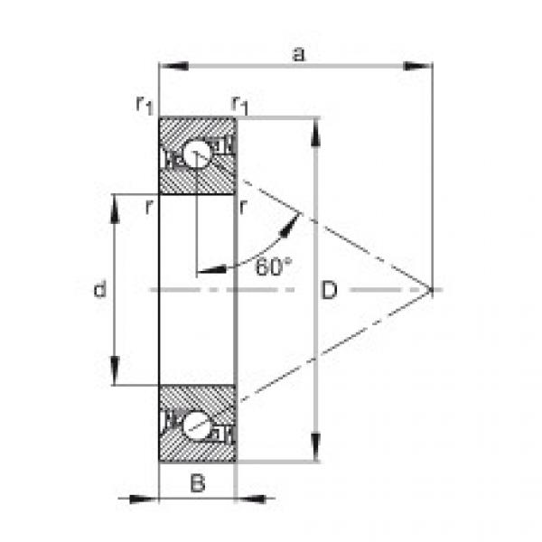 FAG Axial angular contact ball bearings - 7603020-2RS-TVP #1 image