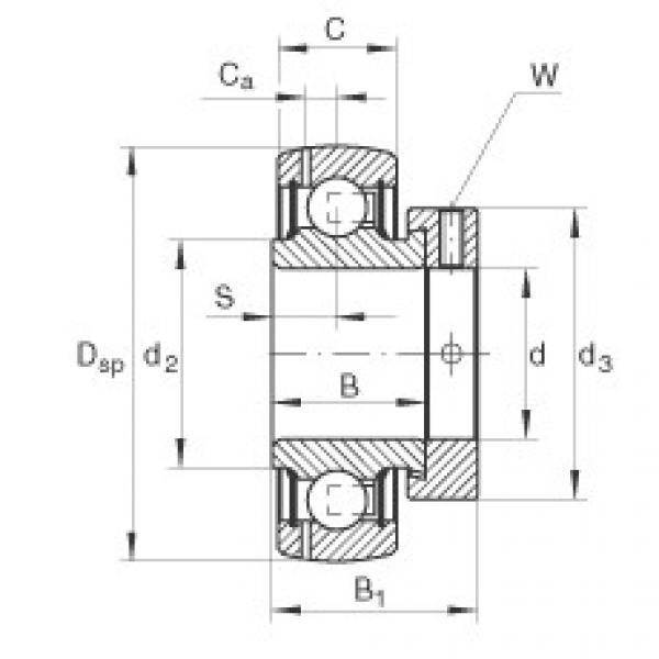 FAG Radial insert ball bearings - GRAE20-XL-NPP-B-FA125 #1 image