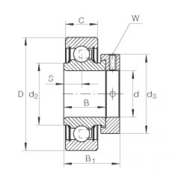 FAG Radial insert ball bearings - RAE12-XL-NPP-FA106 #1 image