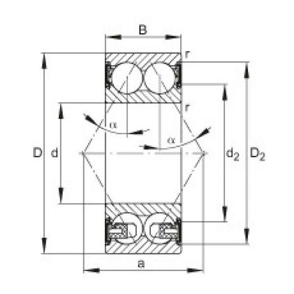 FAG Angular contact ball bearings - 3205-BD-XL-2HRS-TVH #1 image