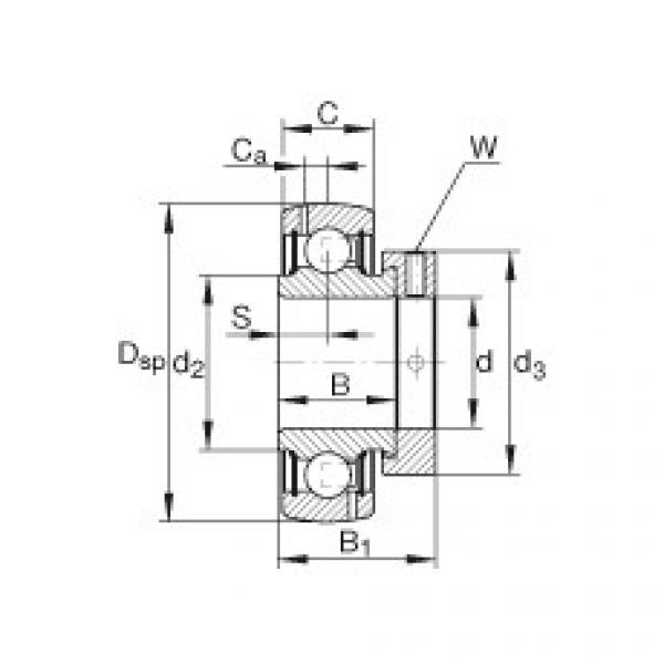 FAG Radial insert ball bearings - GRA010-NPP-B-AS2/V #1 image