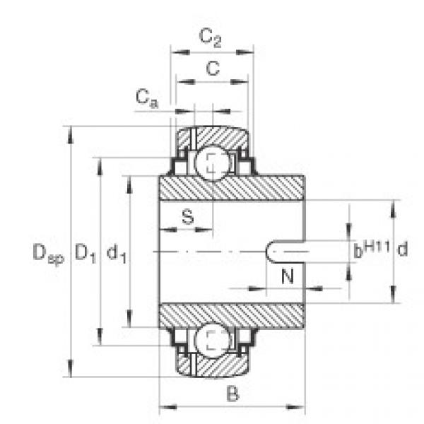 FAG Radial insert ball bearings - GLE20-XL-KRR-B #1 image