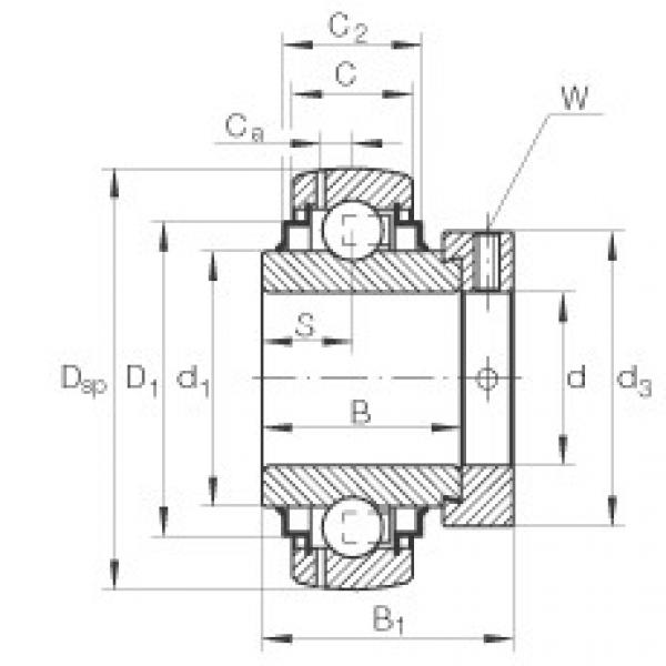 FAG Radial insert ball bearings - E25-XL-KRR-B #1 image