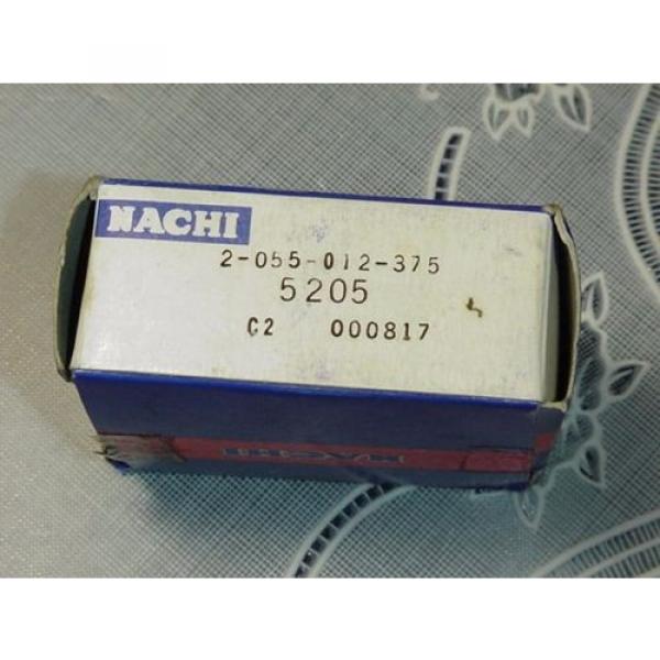 Nachi 5205 Bearing, 2-055-012-375, Double Roll, Angular Contact Ball Bearing NEW #2 image