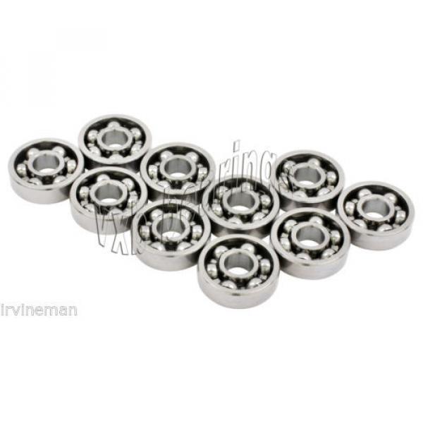 10 S681X Bearing 1.5x4x1.2 Stainless Steel Open Ball Bearings Rolling #3 image