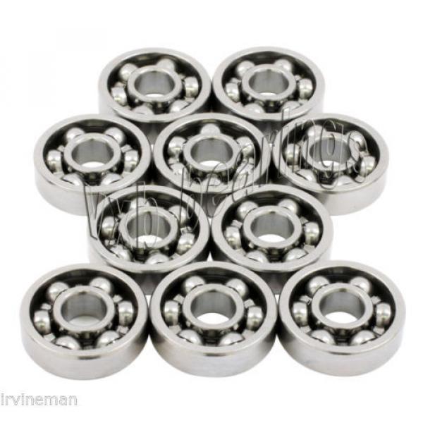 10 S681X Bearing 1.5x4x1.2 Stainless Steel Open Ball Bearings Rolling #4 image