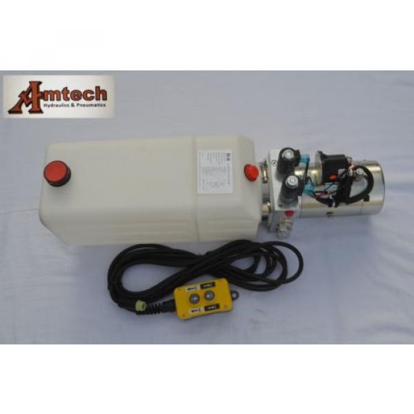 12V Double Acting Hydraulic Power Unit, 4 Liter Poly Tank, OEM quality #1 image