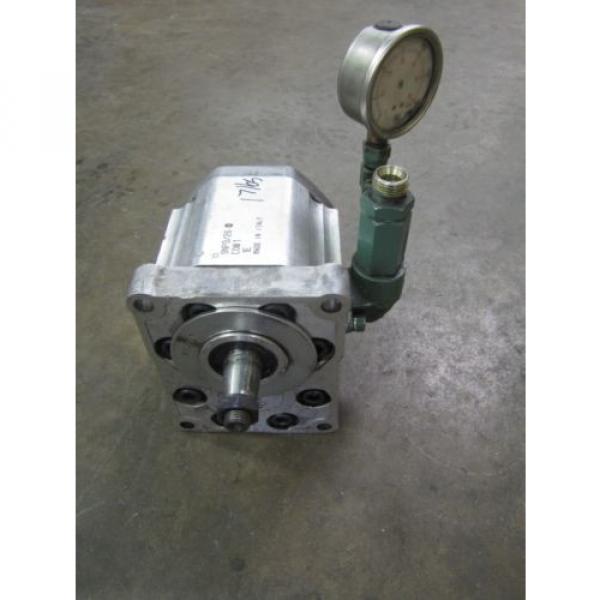 SAUER SUNSTRAND SNP3/26D ROTARY GEAR HYDRAULIC PUMP 1&#034; FLANGE IN/OUT .765&#034; SHAFT #4 image