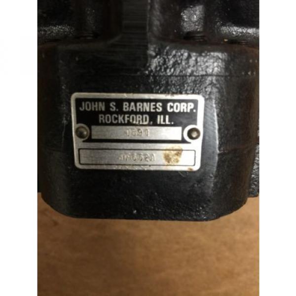 John S. Barnes Corp. 4394 Hydraulic Gear Pump. 4F652A.  Loc 45C #3 image