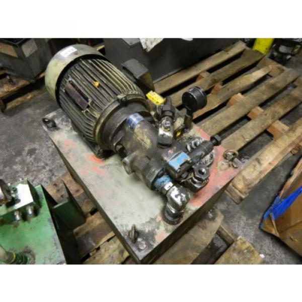 Tokyo 1.5 kW / 2 H.P. Motor &amp; Vickers Hydraulic Pump, PVB6-RSY-20-CM-11-JA-S7 #1 image