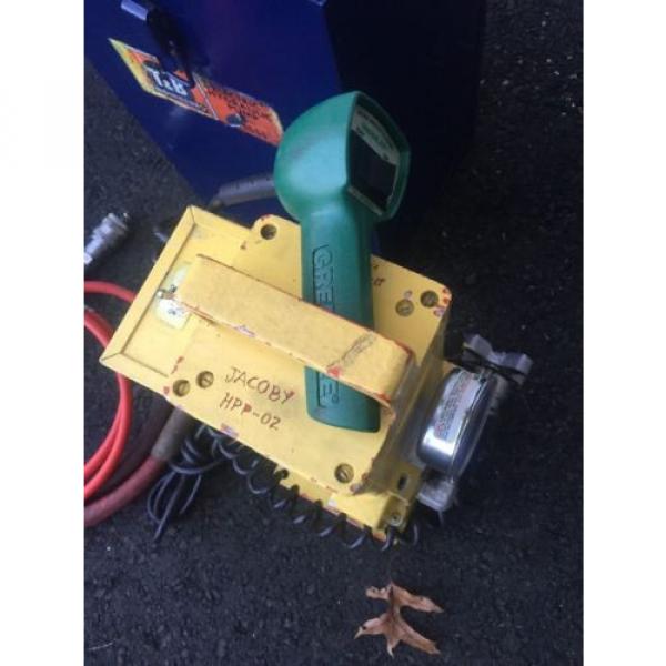 T&amp;B Thomas &amp; Betts 13600 Electric Hydraulic Pump W/Case Crimper Cutter greenlee #3 image