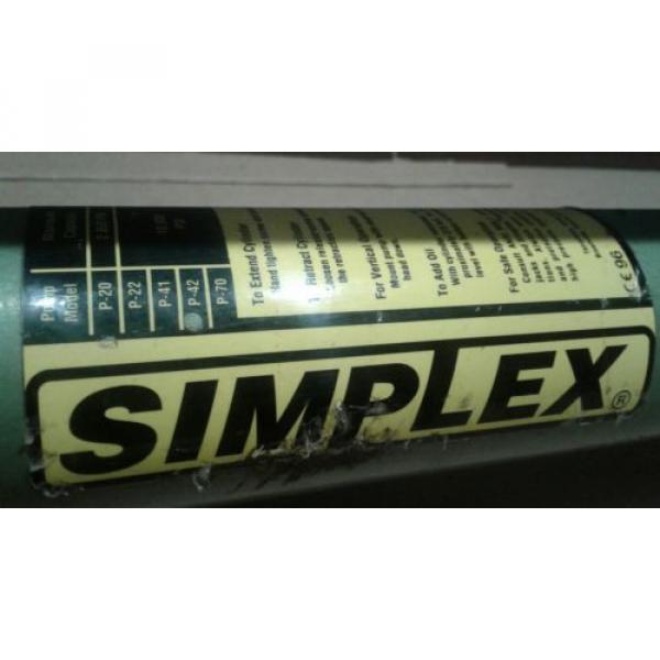 Simplex P-42 Steel Compact Hand Pump 45 cu in Oil Reservoir Capacity, 10000 PSI #3 image