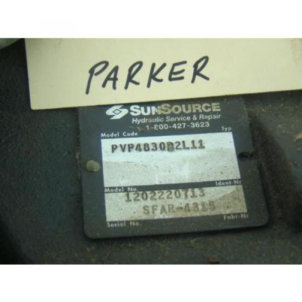 PARKER HYDRAULIC PUMP  .85&#034; SHAFT PVP4830B2L11 #4 image
