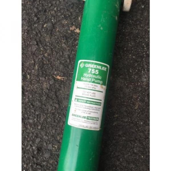 Greenlee 755 High-Pressure Hydraulic Hand Pump For Bender Or Knockout #2 #2 image