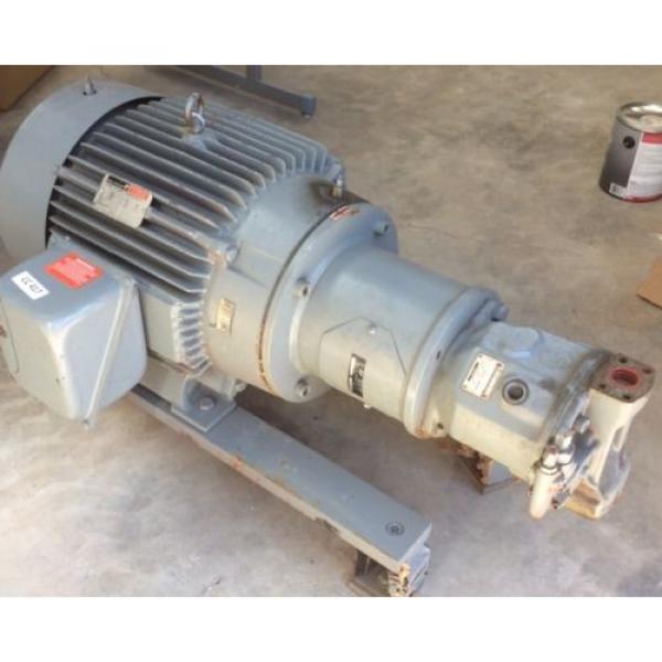 Rexroth Hydraulic Pump MDL AA10VS071 w Reliance 40 HP Motor DUTY MASTER 3 PH #2 image