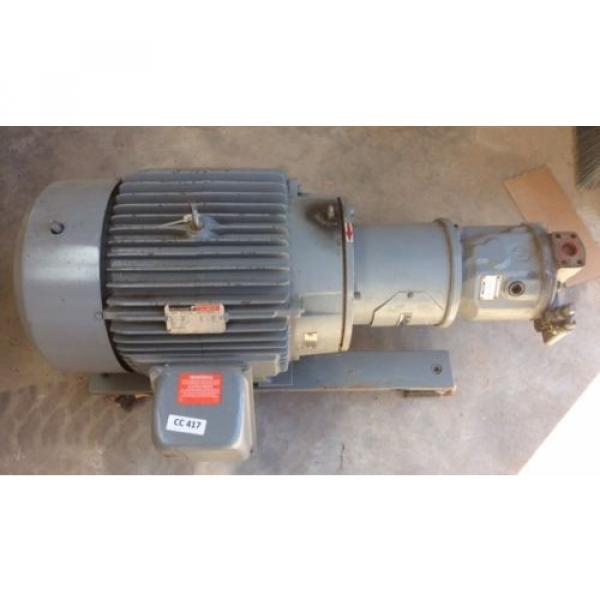 Rexroth Hydraulic Pump MDL AA10VS071 w Reliance 40 HP Motor DUTY MASTER 3 PH #3 image