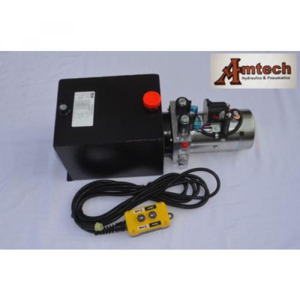 12V Double Acting Hydraulic Power Unit, 10 Liter Metal Tank, OEM Quality #1 image