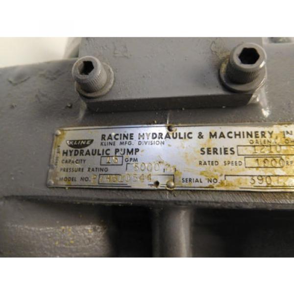 Racine/Kline PVH61054Y Hydraulic Piston Pump 15GPM 5000PSI #3 image