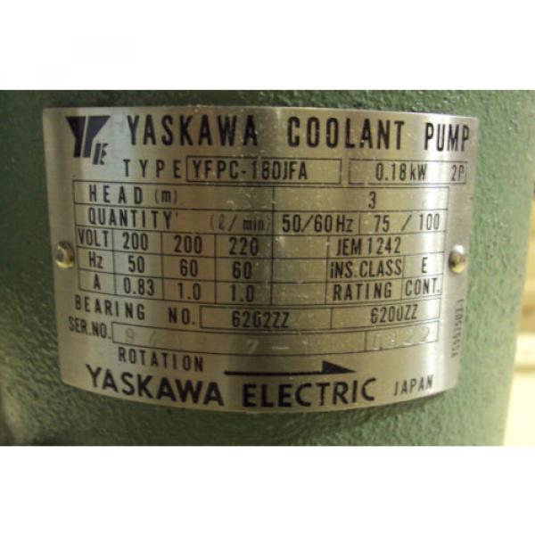 Yaskawa Coolant Pump YFPC-18DJFA #2 image