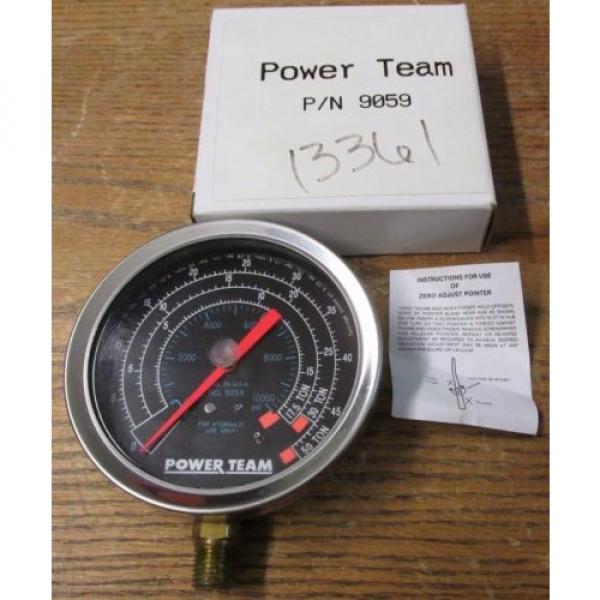 NEW NOS Power Team SPX 9059 Hydraulic Pressure Gauge #1 image
