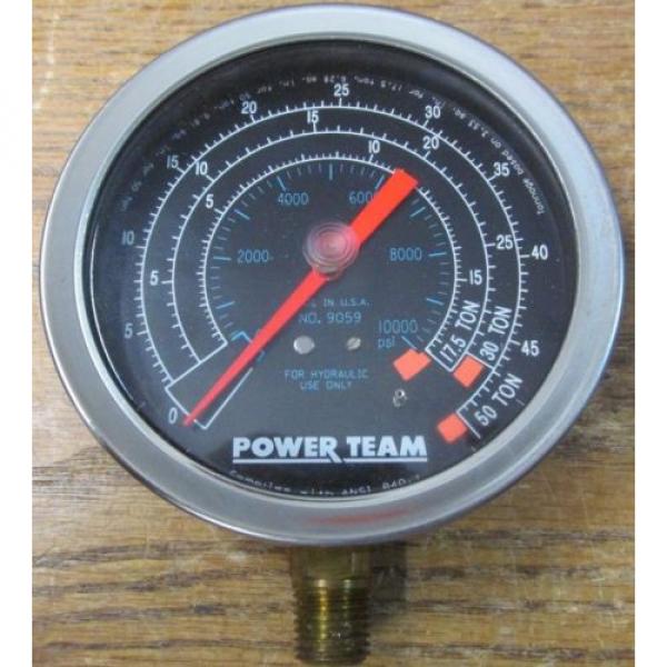 NEW NOS Power Team SPX 9059 Hydraulic Pressure Gauge #2 image