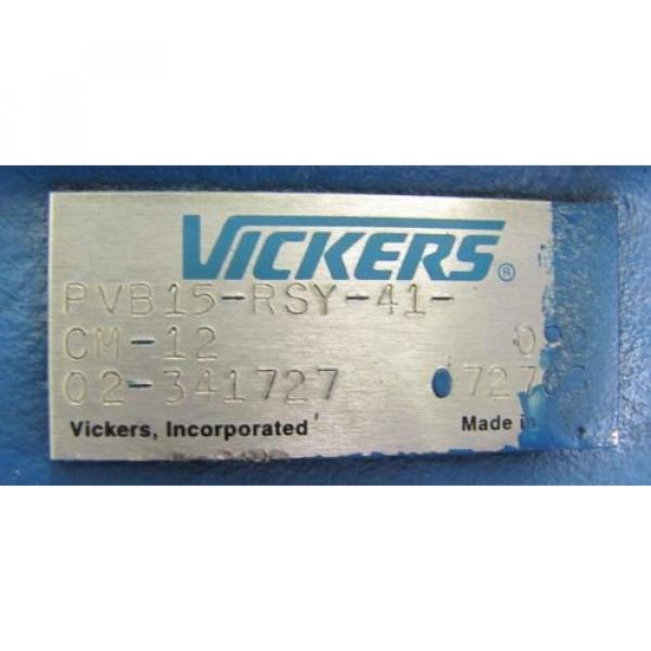 VICKERS PVB15-RSY-41-CM-12 02-341727 HYDRAULIC PISTON PUMP REBUILT #2 image