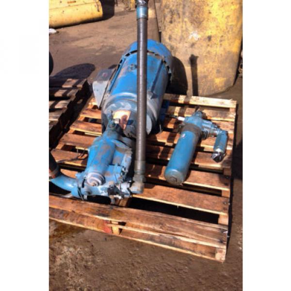 USED 30HP HYDRAULIC PUMP / WITH RELIANCE ELECTRIC MOTOR - #1 image