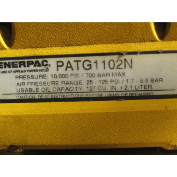 ENERPAC TURBO II Hydraulic Air-Powered Pump #PATG1102N #3 image