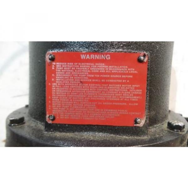 Dayton 1/2 HP 3450 RPM 230V Manual Submersible Sewage Pump #3 image