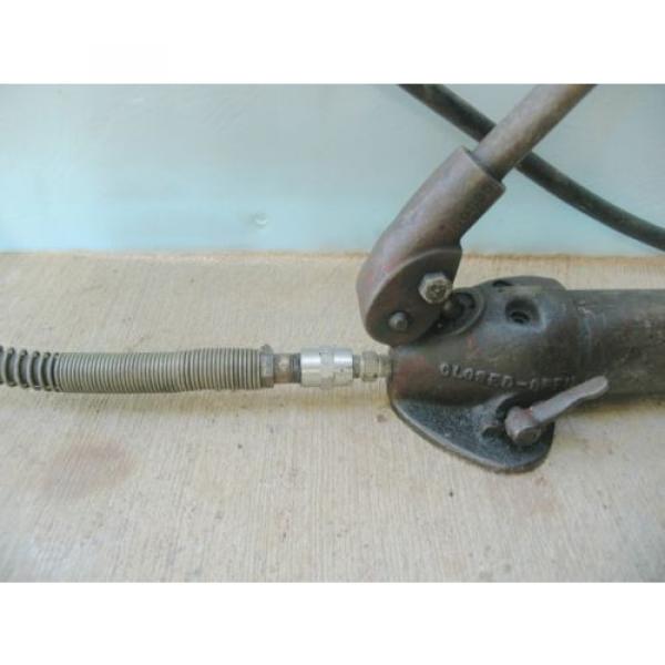 Vintage PORTER FERGUSON Hydraulic Hand Pump w/6&#039; Hi-Pres. hose + quick-connect #2 image