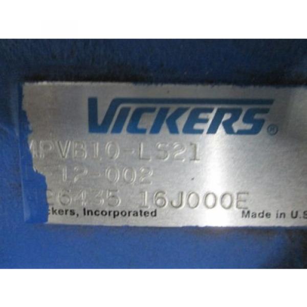 Vickers Hydraulic Vane Pump MPUB10-LS21D-12-002 426435 16J000E Used #5 image